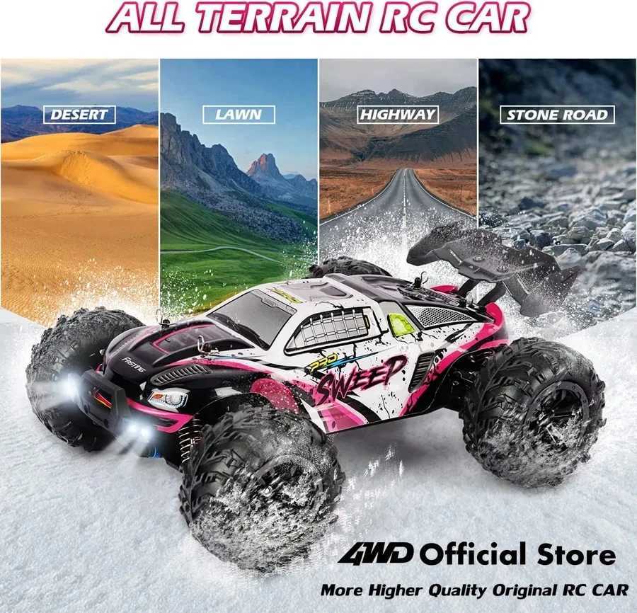 Free shipping 4WD remote control off-road 4x4 RC high-speed car super brushless 50 or 80KM/H fast drift racing toy for children and adults