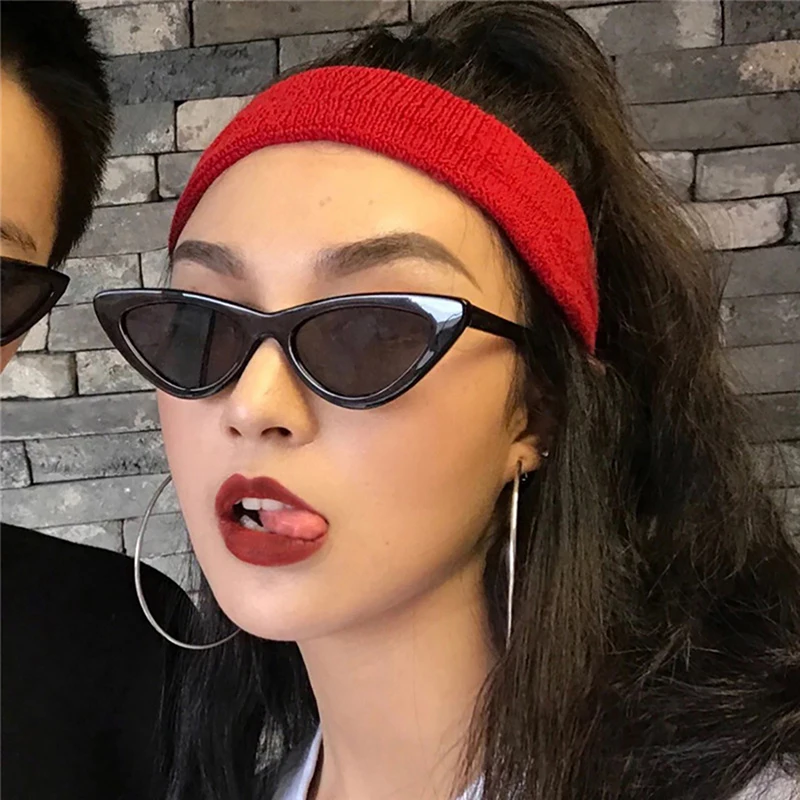 Vintage Cat Eye Triangle Sunglasses 2025 Small Sun new Glasses UV400 Polarized Streetwear Trending Eyewear Shades Female Glasses