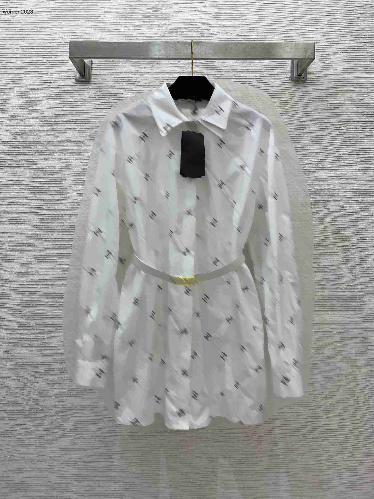 Brand Shirt Designer blouse Women shirts Spring Womens Fashion LOGO Double lapel looseness Long sleeve base shirt Dating blouses Apr 02