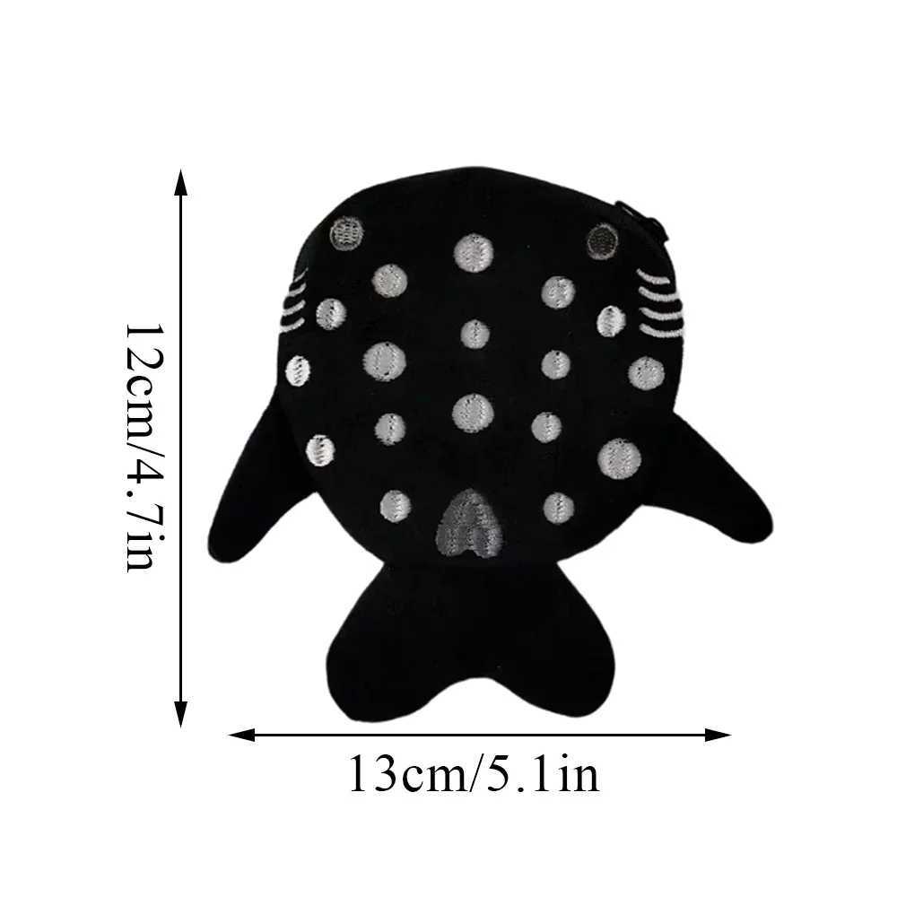 New Japan Cute Plush Whale Shark Doll Coin Purse Carto Wallet Mini Zipper Coin Wallet Data Cable Headset BagXJ241111