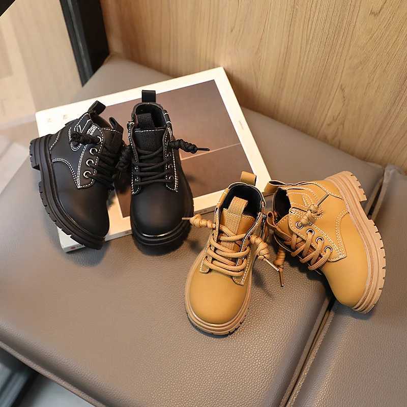 Childrens retro boots new autumn winter childrens non slip soft rubber outsole ankle boots boys and girls childrens casual shoes M241102