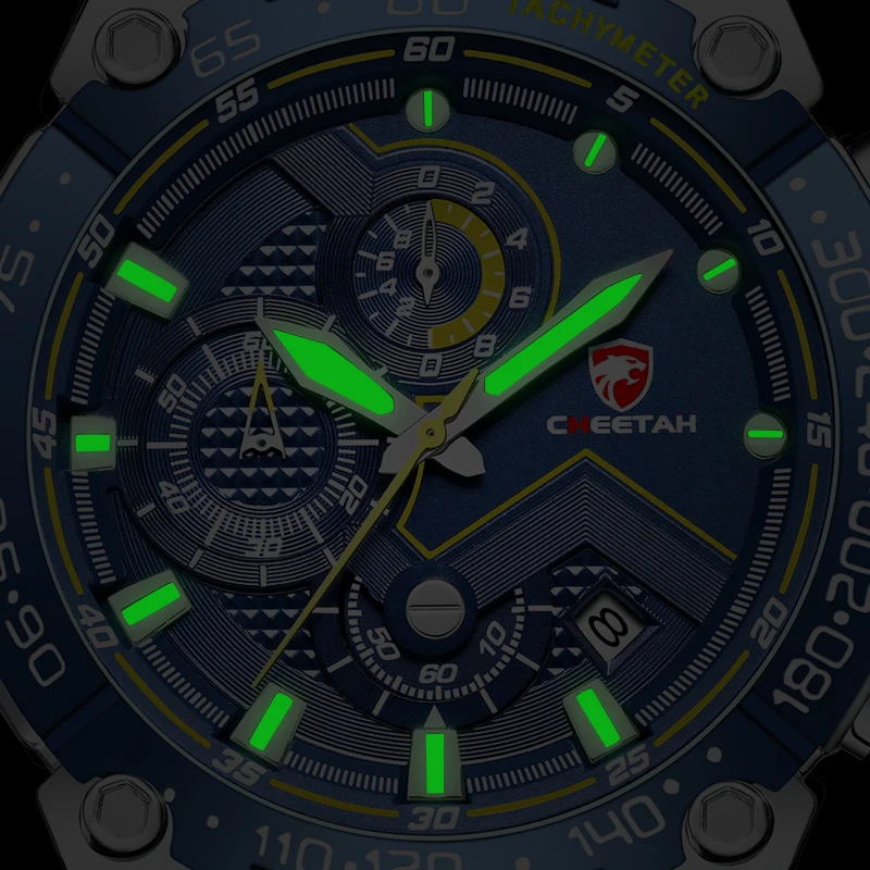 CHEETAH New Watches Mens Brand Big Dial Watch Men Waterproof Quartz Wristwatch Sports new Chronograph Clock 2025 Relogio Masculino