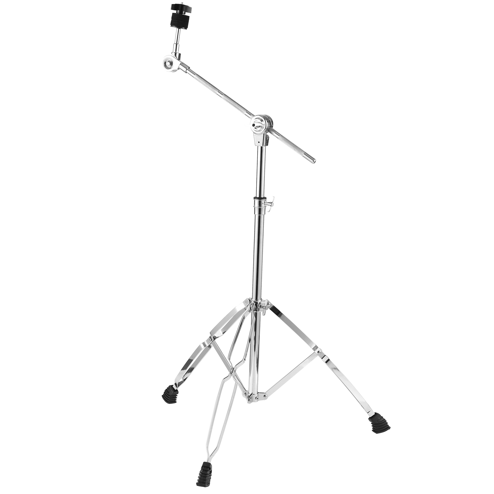 Cymbal Stand Straight & Boom Cymbal Stand Double Braced Legs Height & Angle Adjustable Drum-kit Cymbal Support Rack