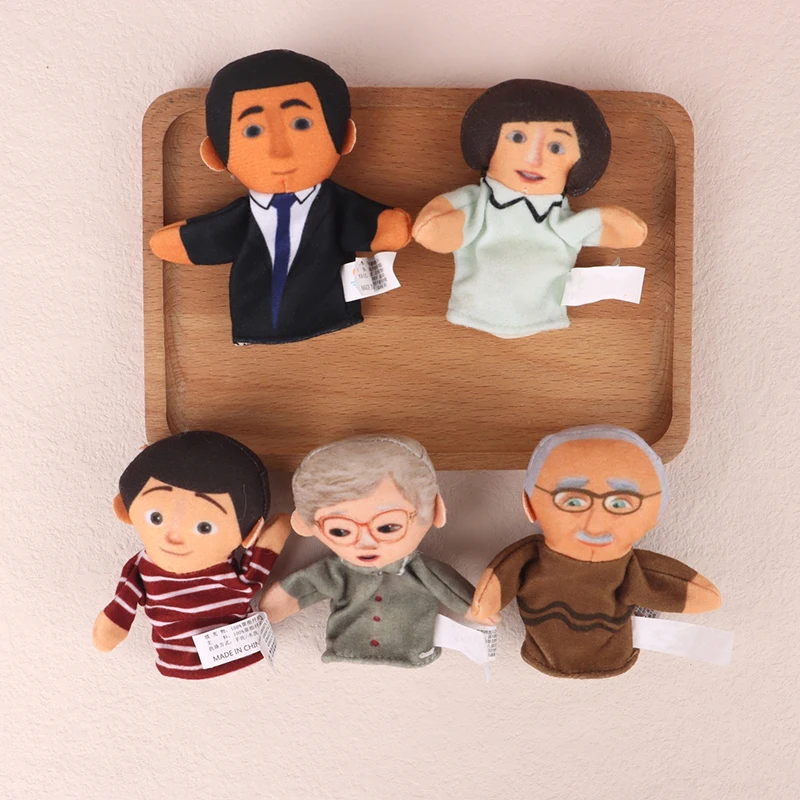 Puppets Children'S Hand Puppet new Stuffed Toys Finger Puppets 2025 Soft Toy Plush Toys Hand Puppets Children Seeds Family Member Puppet