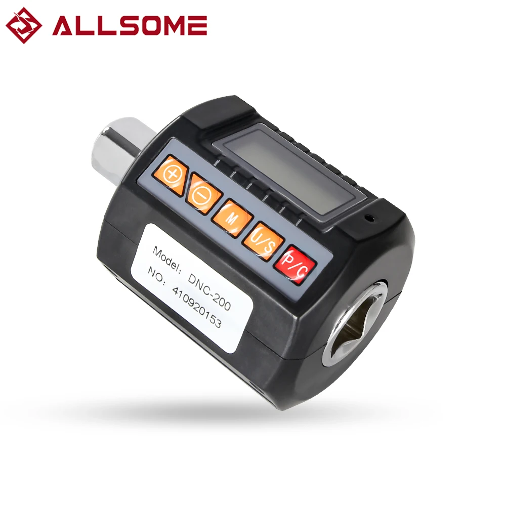 ALLSOME Adjustable 1/2 Digital Torque 2025 Gauge for new Bicycle Car Repair Digital Torque Adapter Electronic Torque Meter Hand Tools