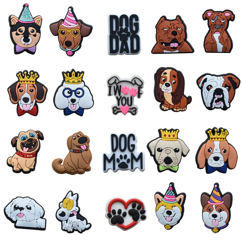 Single Sale New Arrival Dog Birthday Shoe Charms Pin for Croc new Accessories Sandals Decorations Kid's 2025 Adults Party Favor Gifts