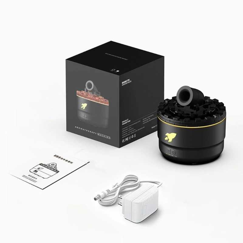 Volcanic Cannons Air Humidifier Aromatherapies Diffusers Maker Essential Oil Difusor for Home Desktop 280mlC241102