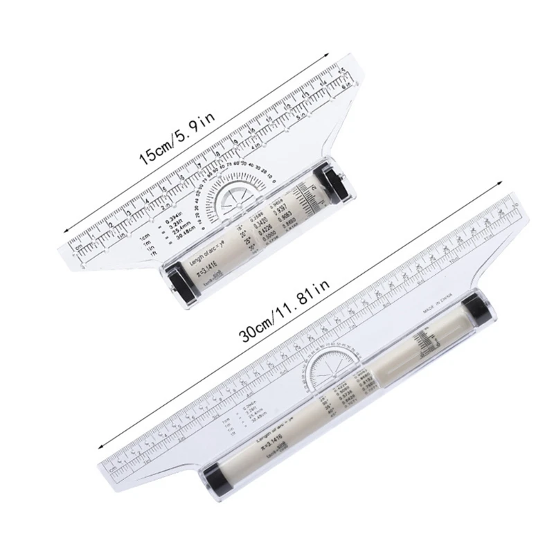 Practical Measuring Rolling Ruler Drawing Roller Parallel Ruler Design for Measure School Office Stationery Accessories