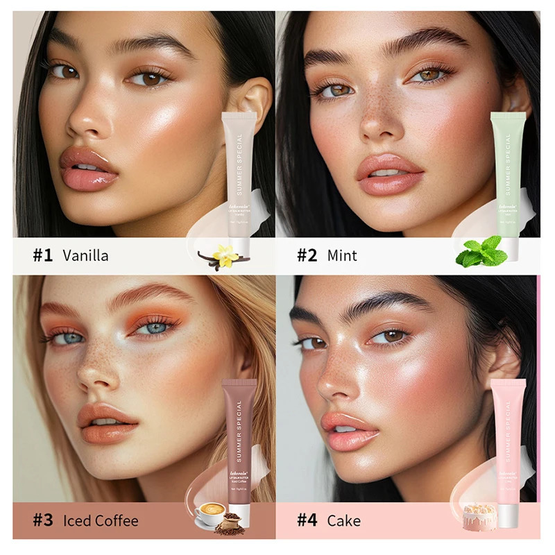 4 pieces of deep lipstick to improve dry and smooth lip line and to nourish lipstick 241031