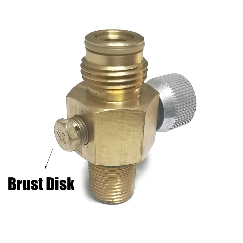 2025 Cylinder Compressed new Air Tank CO2 Bottle Cylinder 1/4 Turn On/Off Vae Din Copper 5/8"-18UNF or M18*1.5