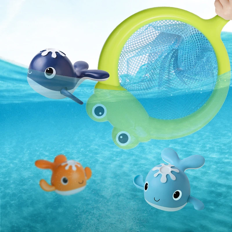 new Baby Toys Whale Baby Bath 2025 Toys for Toddler Floating Wind-up Bathtub Bathroon Water Toys for Boys Girls Age 1 2 3 4 5 6 Years Old