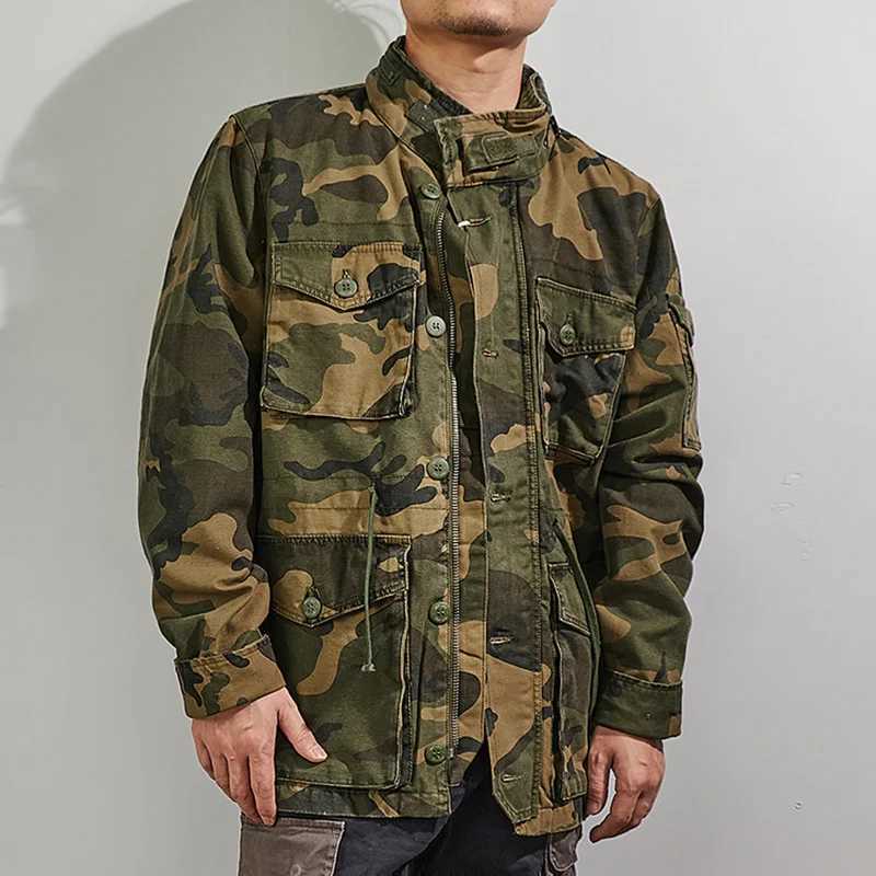 Mens Military Tactical Jacket Co. Ltd. Pocket Cargo Jacket Thick Lining Padded Clothing M-65 Mens Military Jacket W241102