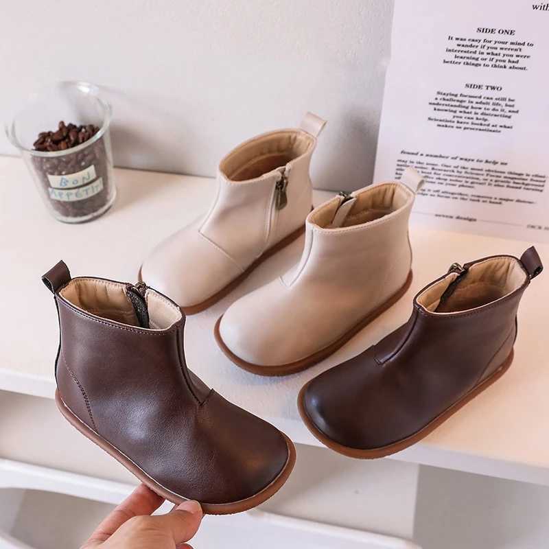 Winter baby girl snow boots soft high-quality grain denim boots childrens shoes warm plush lining boys fashionable boots childrens shoes M241102