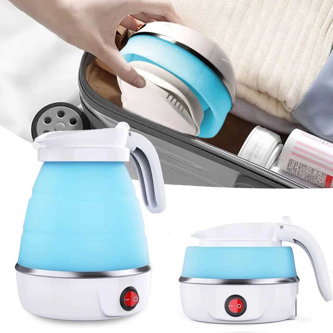 Electric kettle portable travel camping kettle 600ML electric kettle portable folding kettle Y241102