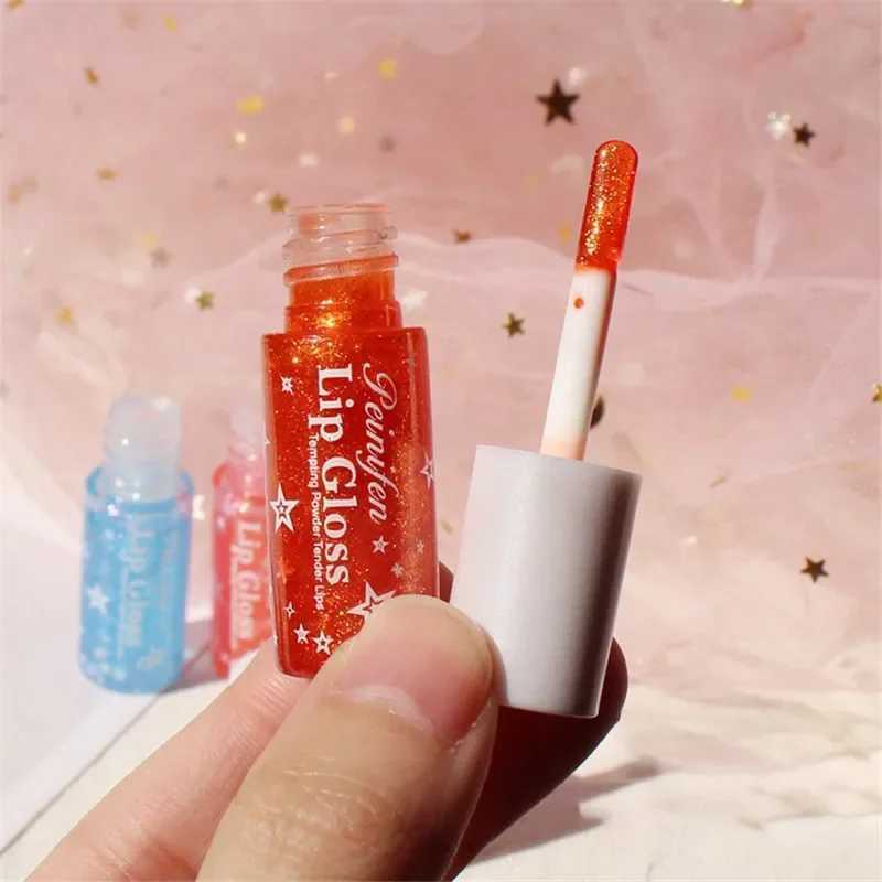 6 color shiny jelly lip gloss liquid lipstick moisturizing lip color waterproof long-lasting nourishing lip makeup cosmetics W241101