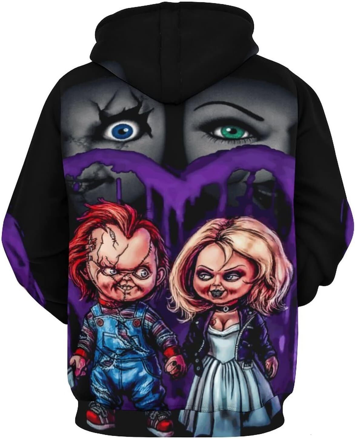 Hoodie for Mens Womens Chuckys Hoodie 3D Printed Graphic Cosplay Costume Novelty Pullover Sweatshirt for Mens Graphic Hoodies sweatshirt Pullover Long