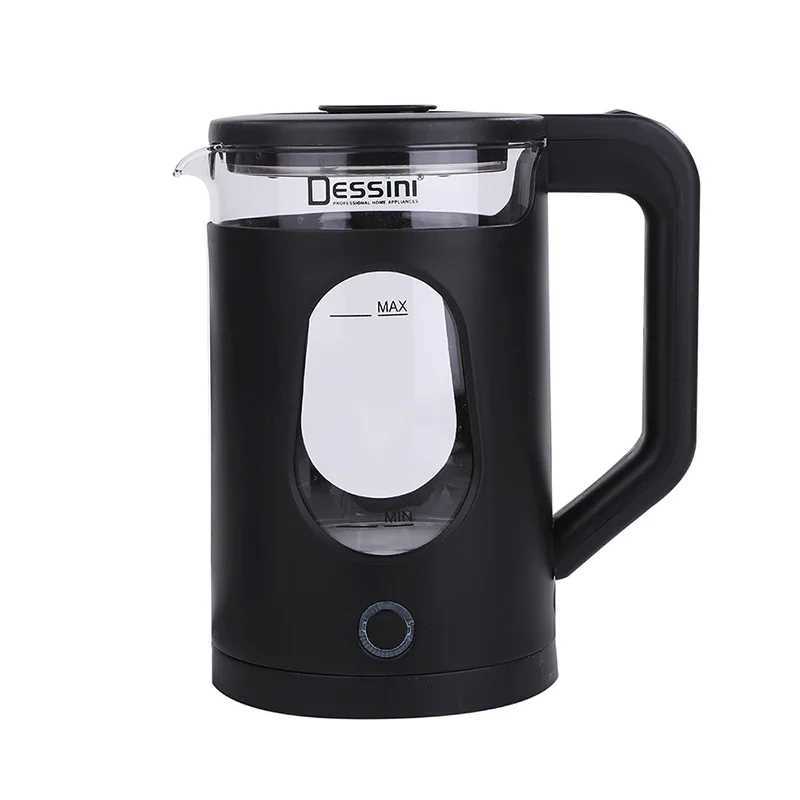 2L kettle kitchen utensils teapot black 2000W powerful portable kettle safe automatic close Y241102