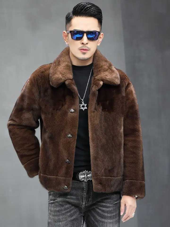 Winter and Autumn Long Thick Warm Fluffy Parka Soft Faux Fur Coat Male Long Sleeve Plus Size Korean Jacket Fashion Men Z80XJ241102