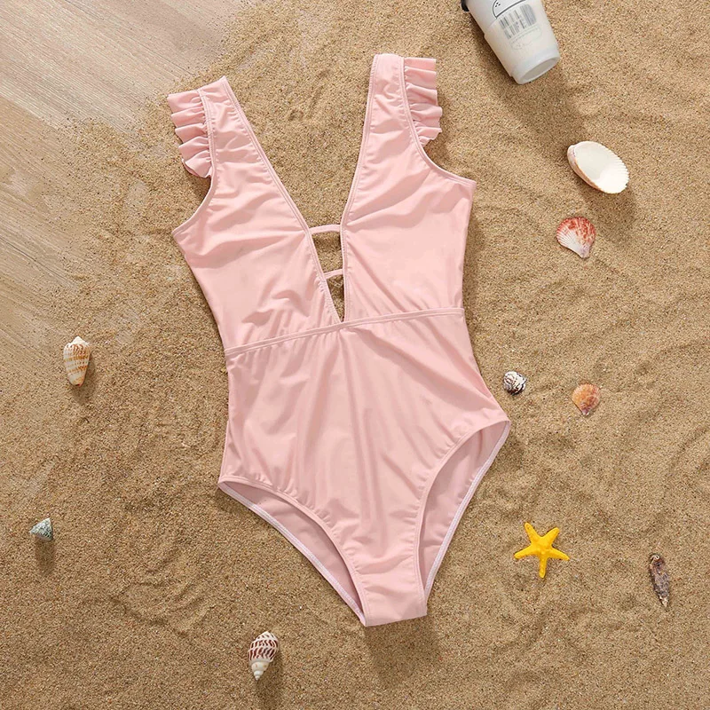 Summer new Matching Family Bathing Suits Mother Girl Bikini 2025 Swimsuit For Mom and Daughter Swimsuits Female Baby Kids Beach Swimwear