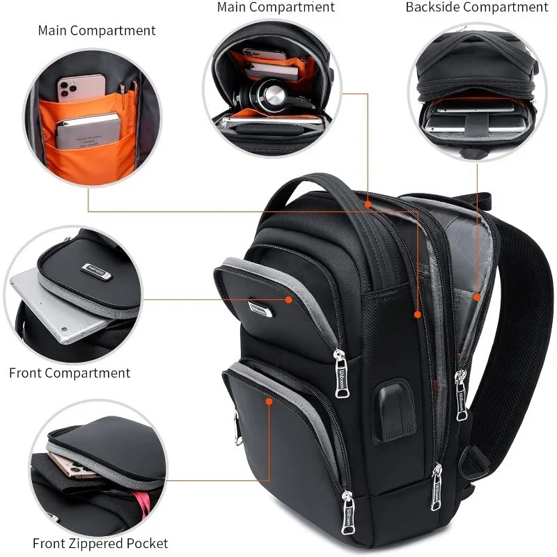 Crossbody Sling Backpacks Bag for Men Women Shoulder Backpack Chest Bags with USB Charger Port 241029