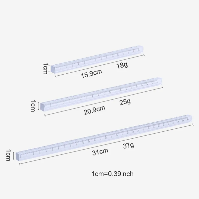 Clear Acrylic Straight Ruler 15cm/20cm/30cm new Clear Accurate 2025 Scales for Students
