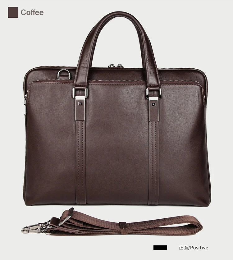 y Genuine Leather Briefcase Men Business Bag 156 Laptop 14 Male Office Document File Case Shoulder 241029