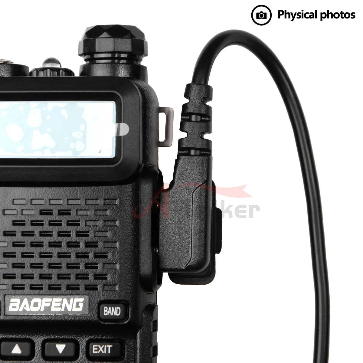 Type Headset Headphone K Earphone For Quansheng Uv-K5 Walkie Talkie For Kenwood Baofeng Uv-5R Uv82 Uv-17 ddmysmile Tytera Tc-Uv8000 Smile