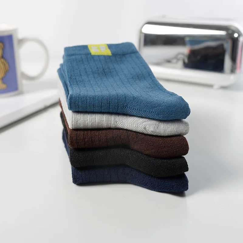 1 pair of mens letter SP mid tube socks spring summer shallow top sports socks trend tube sock calculator X250319