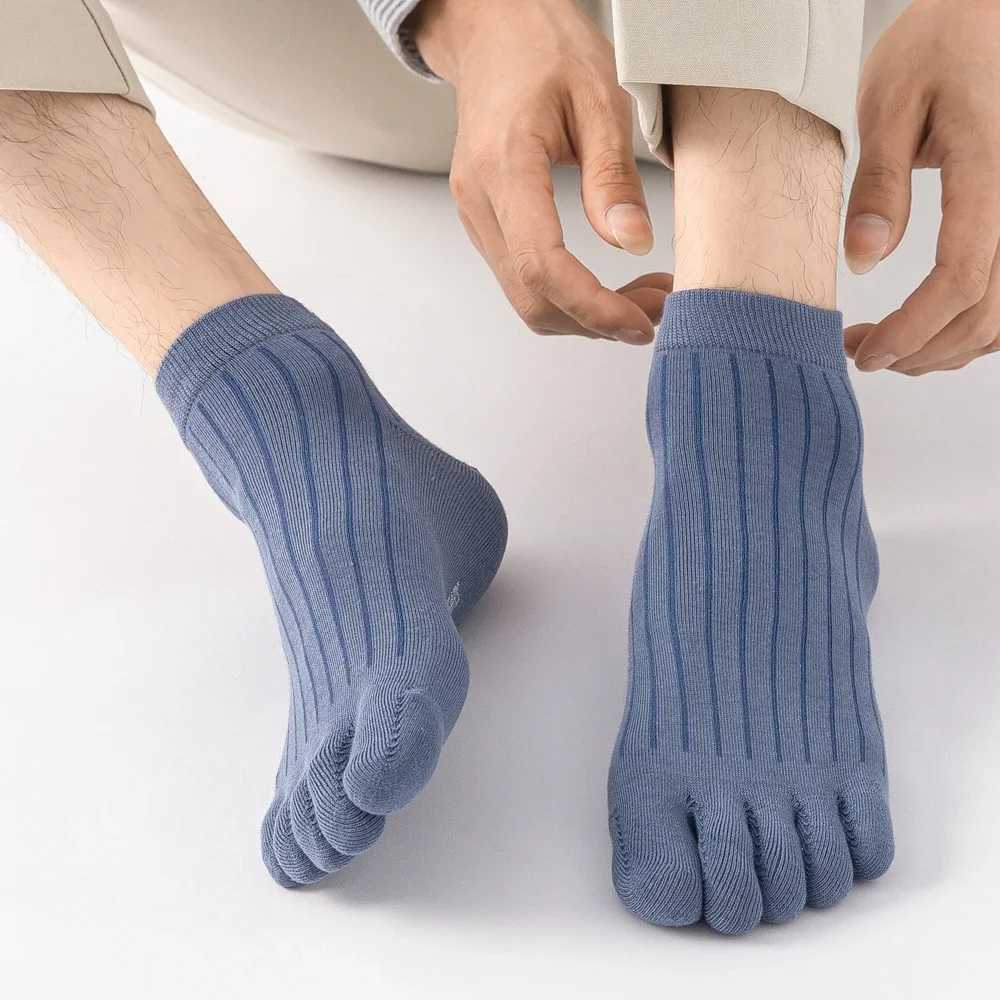 5 Pairs Summer Five Finger for Men Thin Cotton Toe with Separate Fingers Low Cut Ankle Sports high quality LX241102