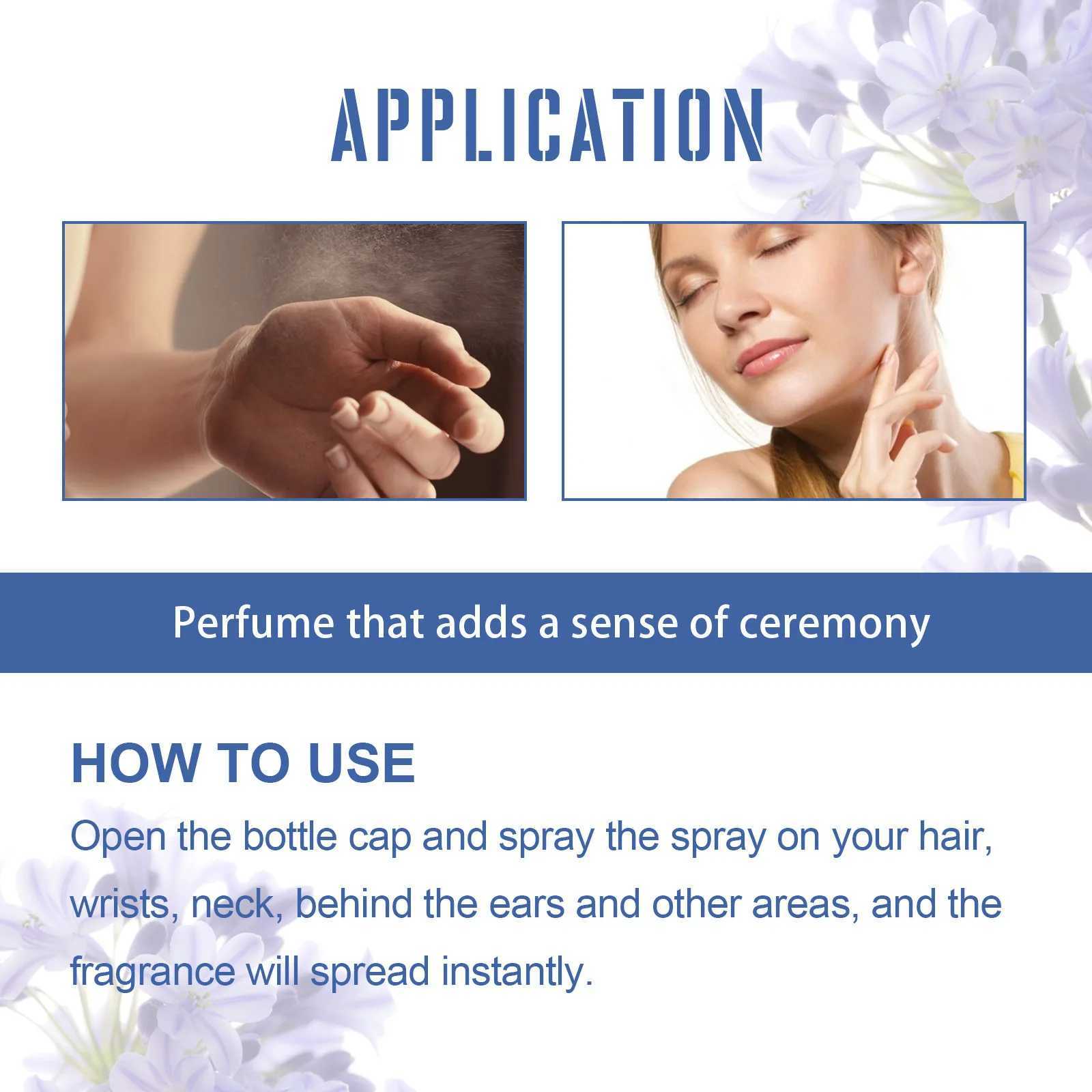 Violet perfume spray Long lasting flower fragrance improves charm and relieves stress Daily dating attracts women perfumeW241102