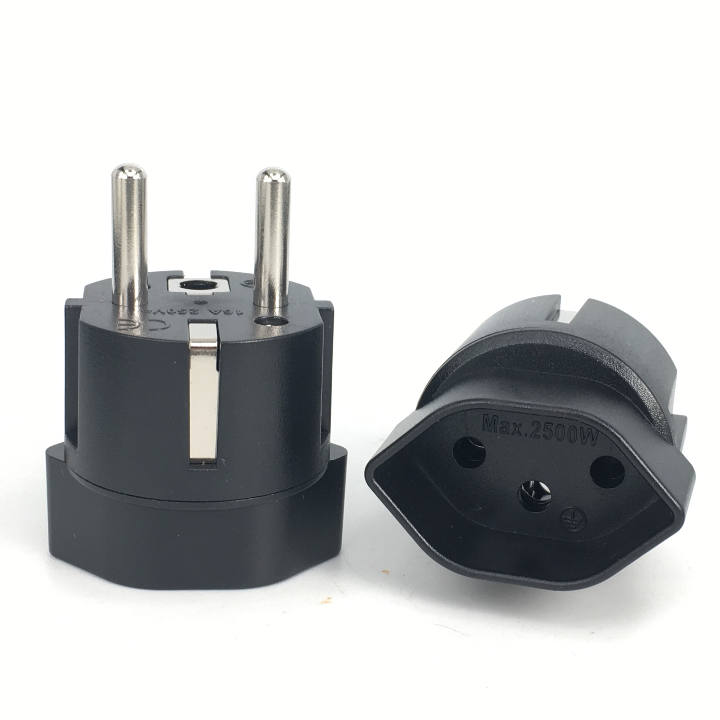 International Travel Adapter Socket Connector 10A 250V Power Converter for France Germany Swiss to European Plug Adapter
