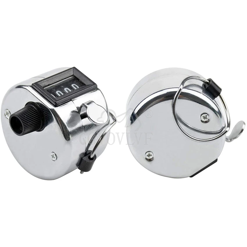 1pc 4 Digits Metal Hand Tally Digital new Lap Counter Clicker Handheld 2025 Mechanical Number Click Counters Used For Athletic Training