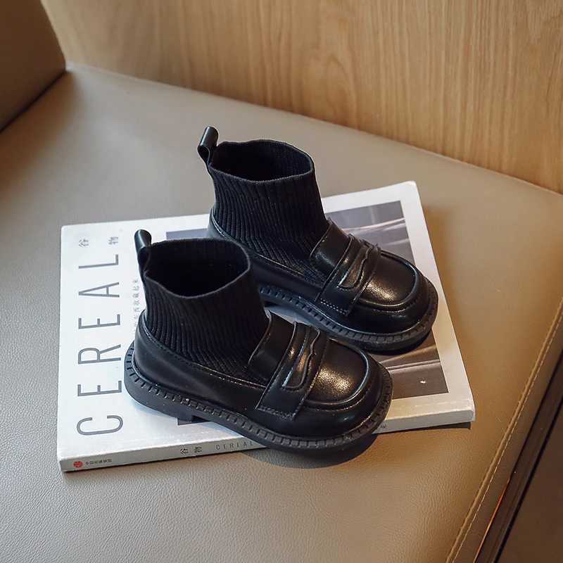 Childrens Girls Socks Boots Versatile Soft Breathable Simple Anti Slip Soft New UK Uniform School Shoes Childrens Princess Shoes M241102