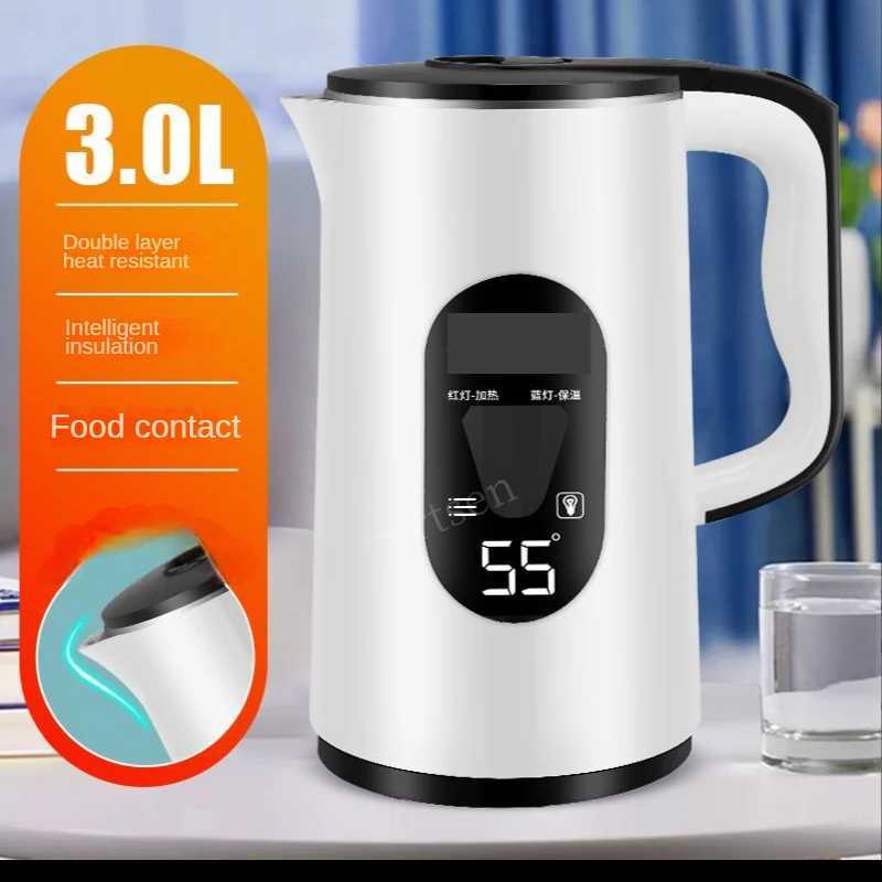 3L Constant temperature electric kettle LED display intelligent heating kettle portable kettle Y241102