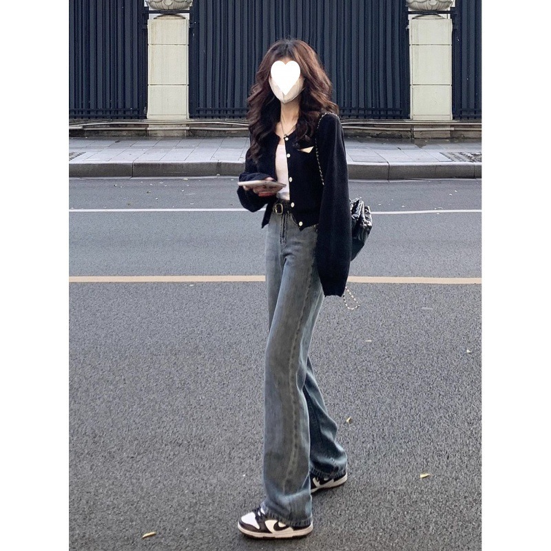 Korean Autumn New Women S Clothing High End And Cool Style Short Jacket Knitted Cardigan Chic Top Design Sense F1102#40