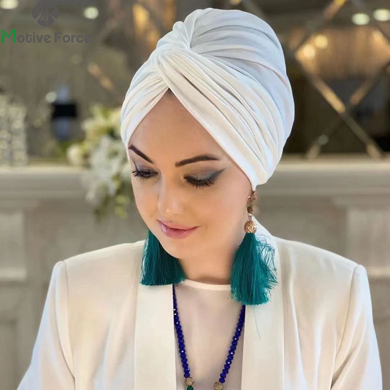 Muslim White Hijab Cap Undercap Abaya Hijabs For Woman Islamic Abayas 2025 Jersey Instant Wrap Women Crinkle Arabic Modal new Silk Caps