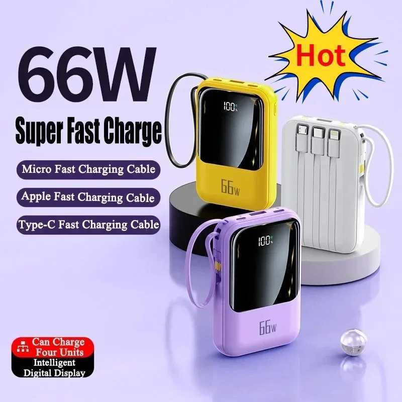 Hot Mini Power Pack 20000mAh 66W Fast Charging External Battery Charger PD 20W Flash Charging Source Box Y241104