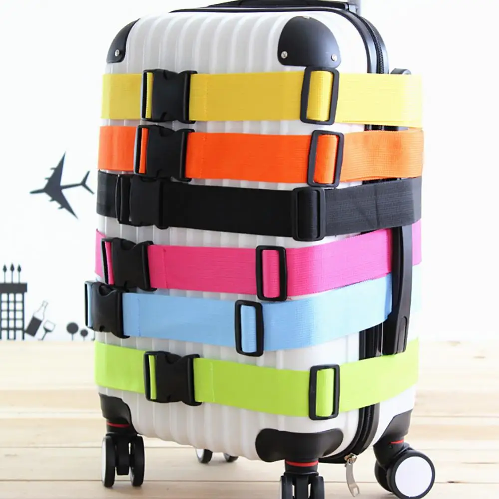 Lage Cover Strap Heavy Duty Adjustable Travel Lage Strap Suitcase Belts new 2025 Buckle Bag Accessories