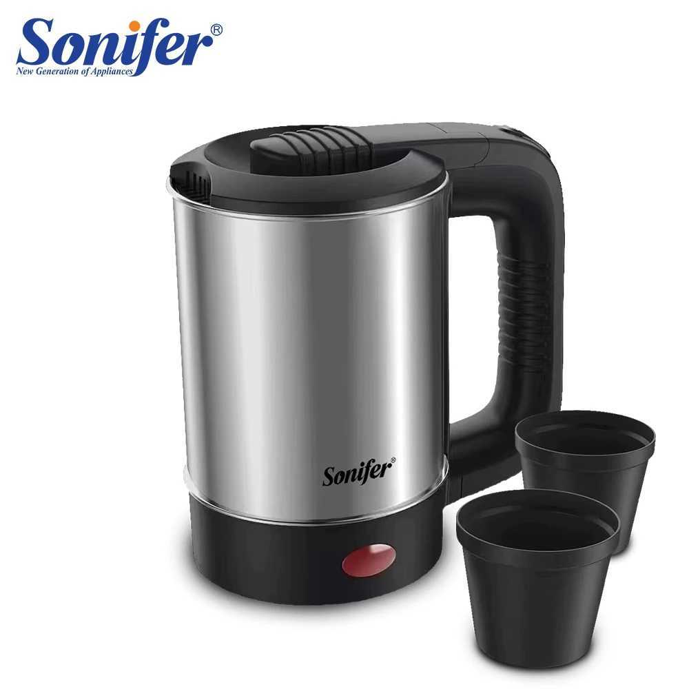 0.5L mini electric kettle tea coffee stainless steel 600W portable travel water boiler suitable for hotel and family travel Sonifer Y241102