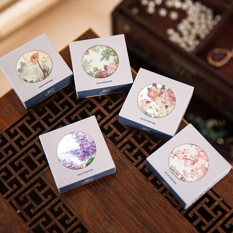 Flower Fragrance Solid new Perfume for Women Men Portable Rose Solid Balm Mild Lasting Natural 2025 Aroma Body Deodorants Antiperspirant