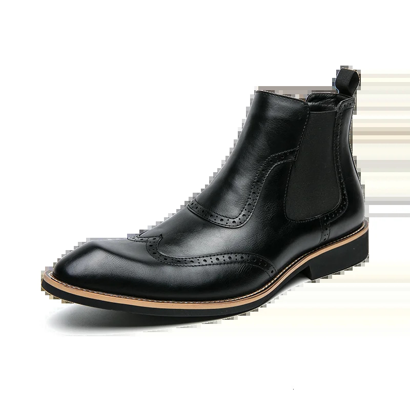 Classic British style mens ankle boots business casual short boots mens high-end shoes fashionable style 241031