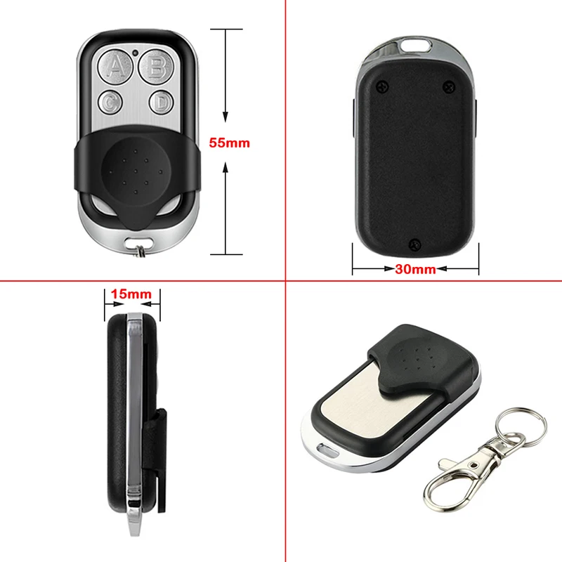 For NORTON TX1E TX2E Garage Door Remote Control 433.92MHz Fixed Code new 2025 Clone NORTON TX2E TX1E Gate Remote Control Command 433MHz