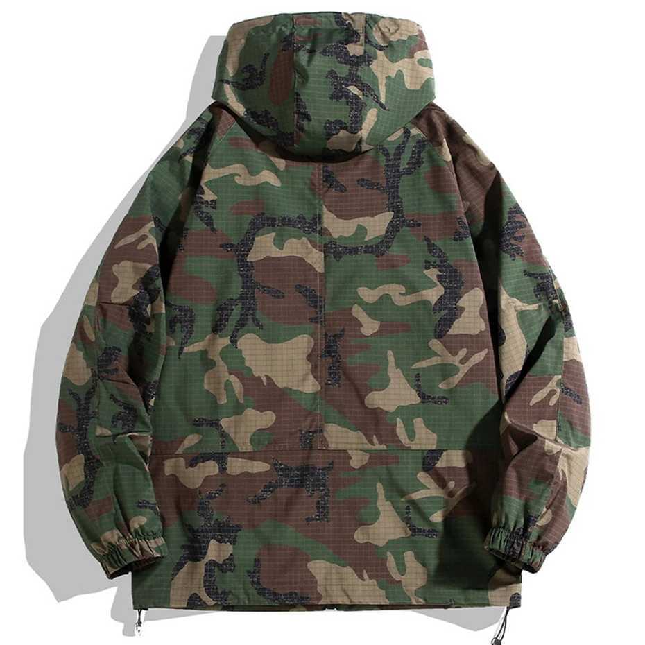 12XL Plus camouflage cargo jacket mens camouflage Windbrr jacket spring autumn outdoor camping jacket Coats mens W241102