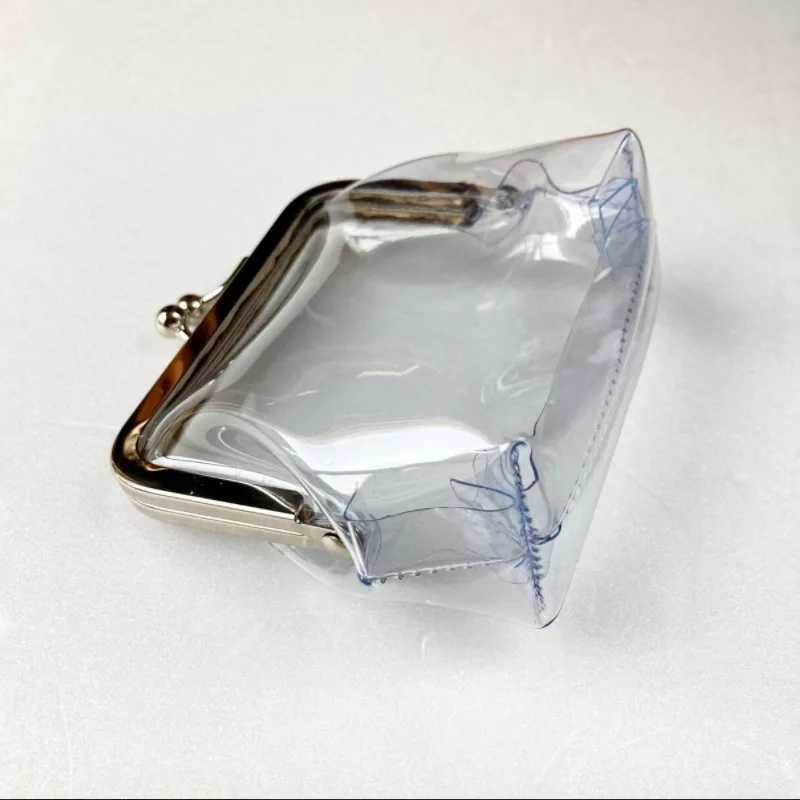 Mini Mey Bags Bus Card Ir Mouth Clip Credit ID Card Small Wallet Card Holder Transparent Coin Purse Change Purse DropshipXJ241111