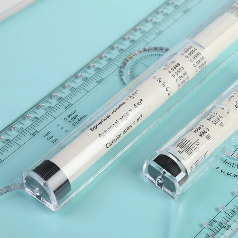 Practical Measuring Rolling Ruler Drawing Roller Parallel Ruler Design for Measure School Office Stationery Accessories