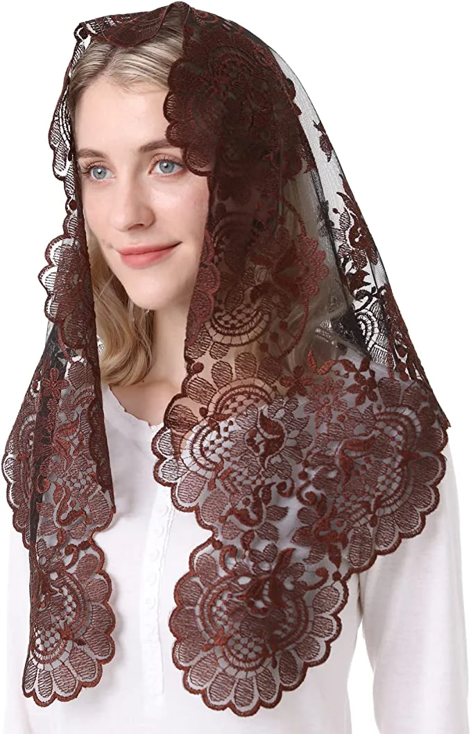 Spanish new Style Traditonal Lace Mantilla Church 2025 Veil Catholic Veil for Women