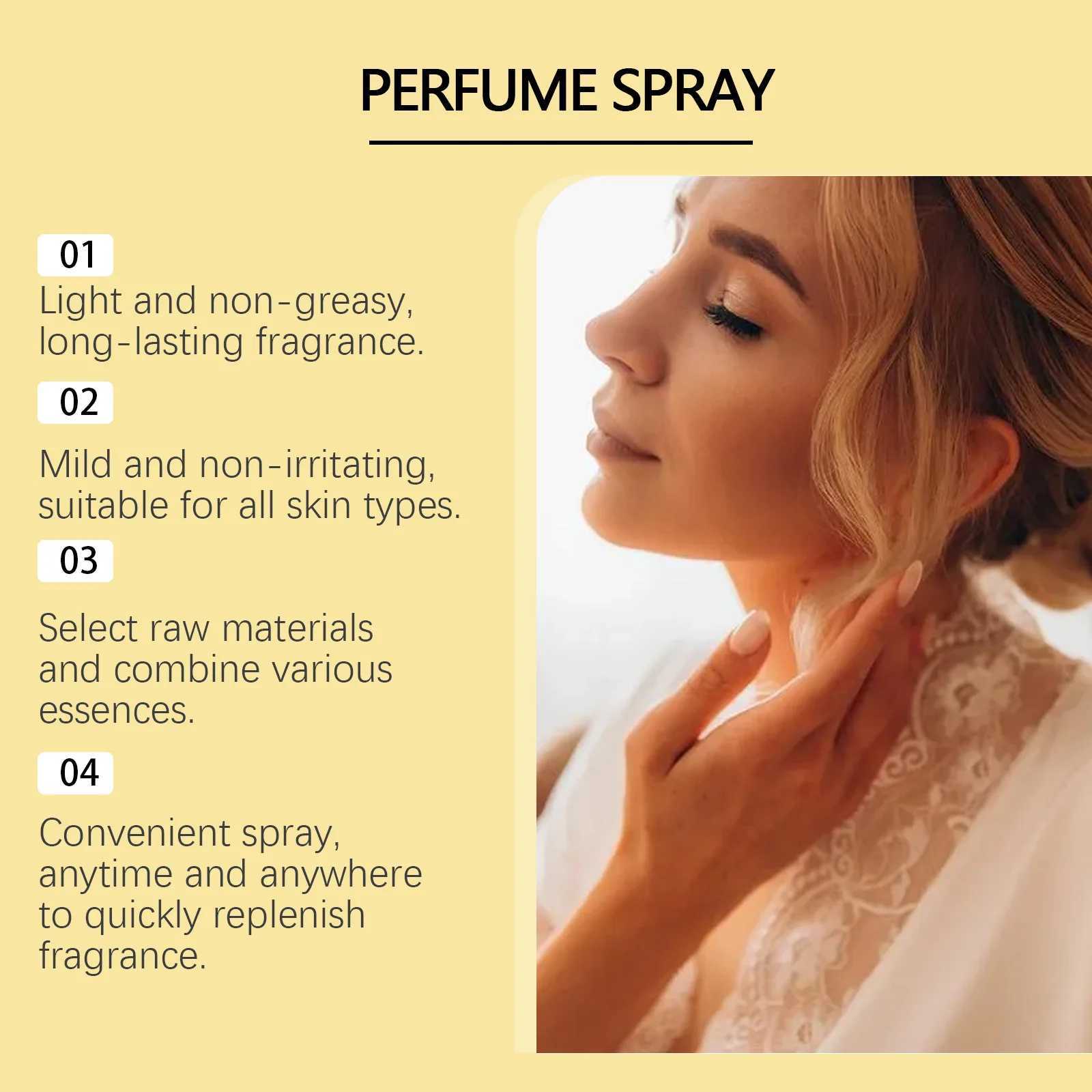 Flores Aurantii perfume spray Long lasting scent More attractive pheromone plant extract Daily dating Portable neutral perfumeW241102
