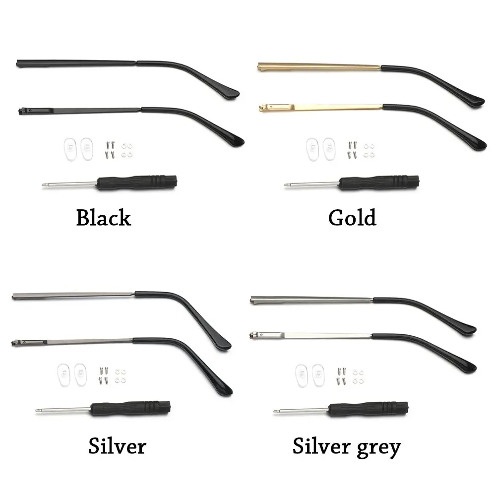 1 Pair Glasses Replacement Leg Metal Eyeglasses Temple Arm Eyeglasses Replacement Metal Leg Repair Eyewear Accessories