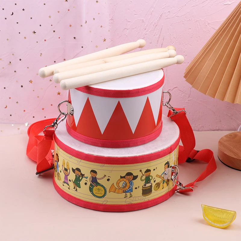 Drum Wood Kids Early Educational Musical Instrument For Children 2025 Baby new Toys Beat Instrument Hand Drum Toys