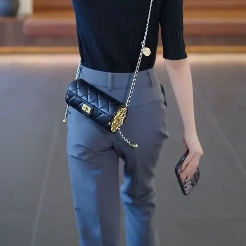 Women Golf Pants Spring Highwaisted Casual Suit Pant style Slim Elastic Straight golf Trousers Korean Ladies Golf Wear y240322